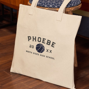 Tote Bag Athlète de fin d'études personnalisé avec lettre u