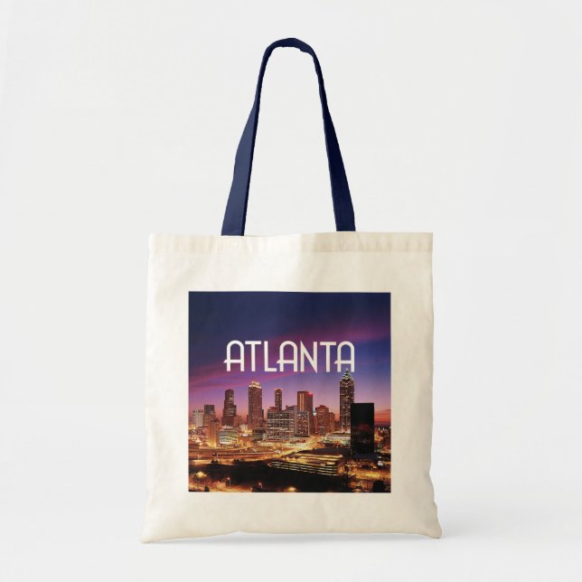 Tote Bag Atlanta Georgia avec photo de la ville (Devant)