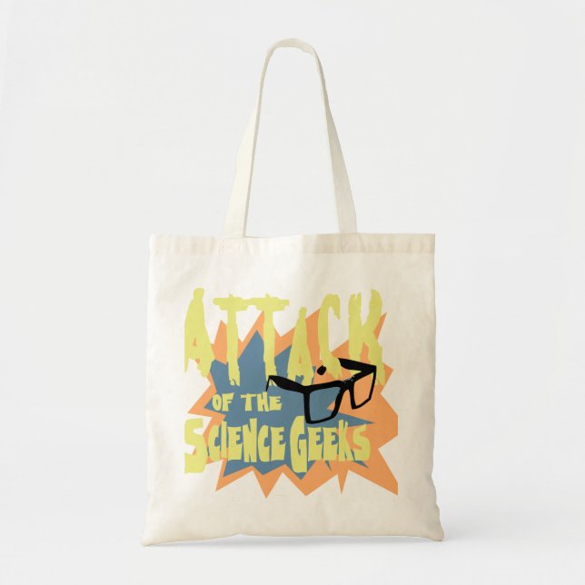 Tote Bag Attaque des Geeks scientifiques (Devant)