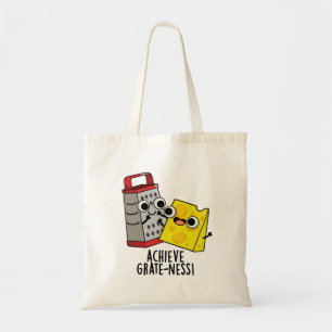 Tote Bag Atteindre Gratesse Funny Fromage Puns