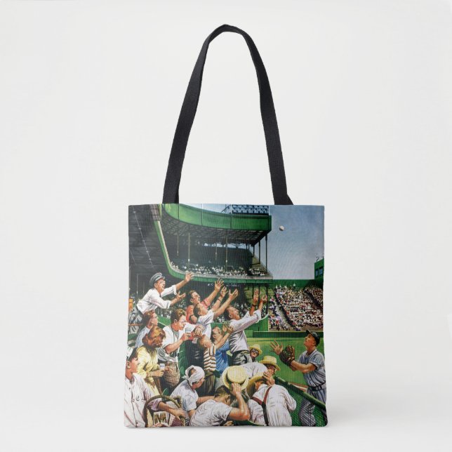 Tote Bag Atteindre la balle de course à domicile (Devant)