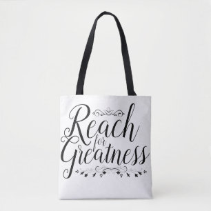Tote Bag Atteindre pour la calligraphie de grandeur