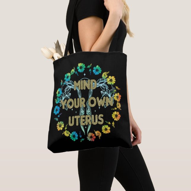 Tote Bag Attention à votre propre utérus (De près)