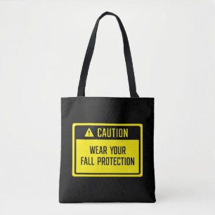 Tote Bag Attention Portez votre panneau de protection contr