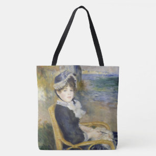 Tote Bag Au bord de la mer, portrait à l'huile, Renoir
