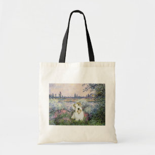 Tote Bag Au bord de la Seine - Sealyham Terrier