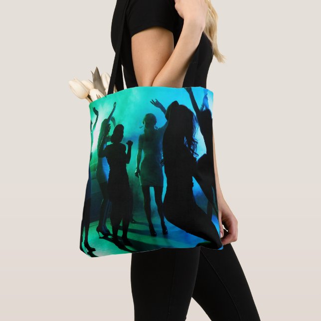 Tote Bag Au Club Silhouette Blue Green (De près)