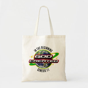 Tote Bag AU DÉBUT DIEU Jour des terres chrétien