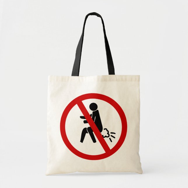 Tote Bag AUCUN ⚠ Drôle Toilette Thaïlandaise ⚠ (Devant)