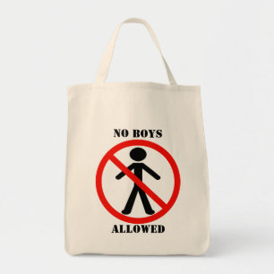 Tote Bag Aucun Garçon N'Est Autorisé