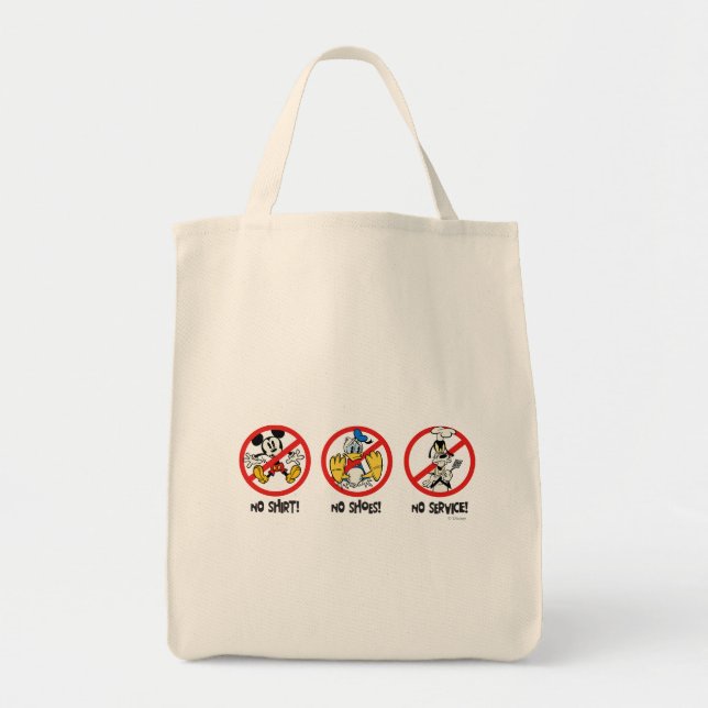 Tote Bag Aucun service | Aucune chemise ou chaussure horizo (Devant)