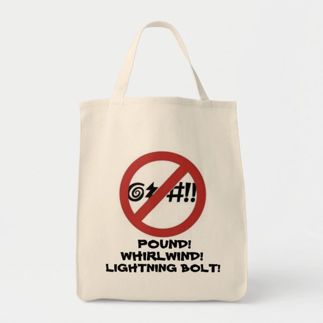 Tote Bag Aucun signe maudissant (Devant)