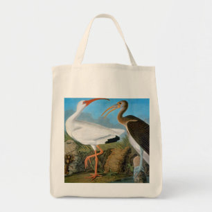 Tote Bag Audubon : Ibis blanc