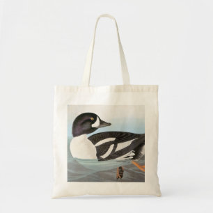 Tote Bag Audubon : Le Goldeneye de la brouette