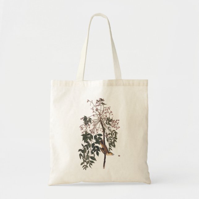 Tote Bag Audubon White Eyed Vireo Song Bird Art (Devant)