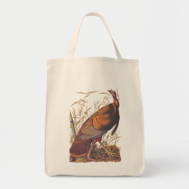 Tote Bag Audubon's Wild Turkey Game Fowl à l'automne (Devant)