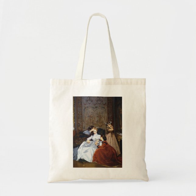 Tote Bag Auguste Toulmouche - La Fiancée Hésitante (1866) (Devant)