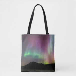 Tote Bag Aurora Borealis   Alaska Brooks Range, Alaska