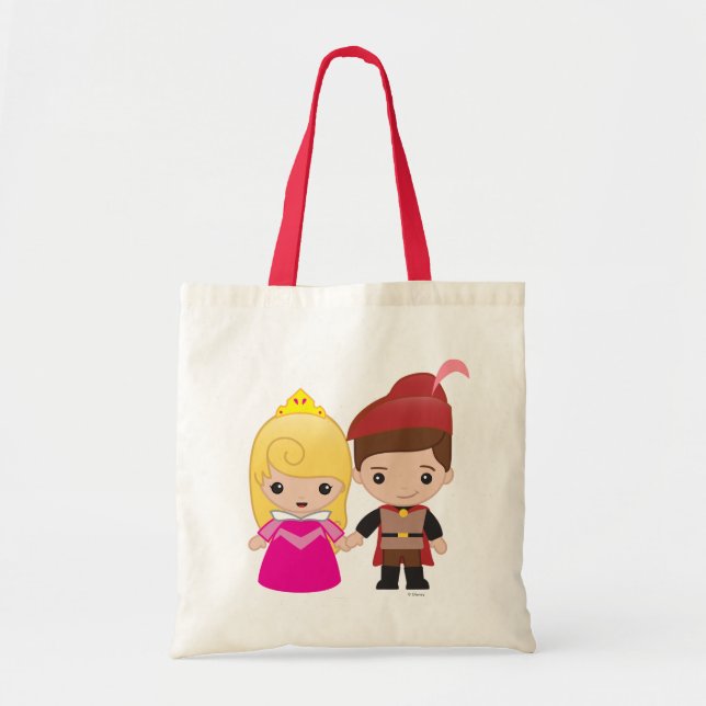 Tote Bag Aurora et le prince Philip Emoji (Devant)
