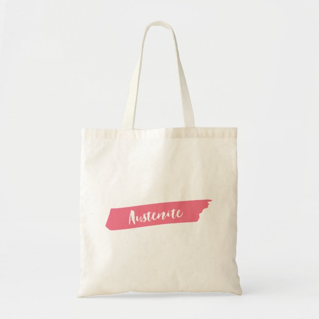 Tote Bag Austenite de pinceau rose (Devant)