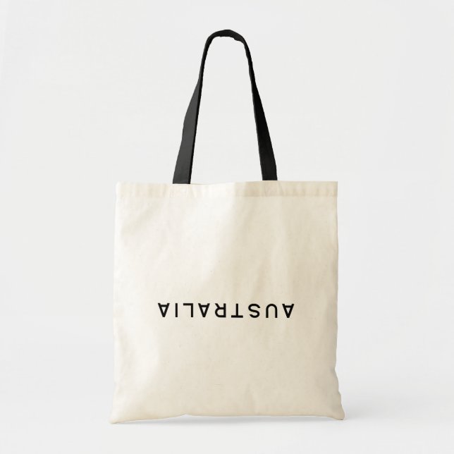 Tote Bag Australie sous typographie (Devant)