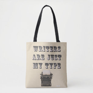 Tote Bag Auteur amusant Les Écrivains d'amour sont mon type