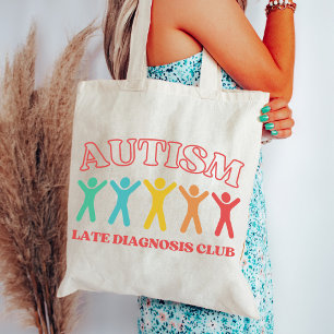 Tote Bag Autisme Late Diagnostics Club, Funny Neurodiversit