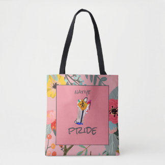 Tote Bag Autochtone Amérindien Toujours Ici Ayasha Dessin A