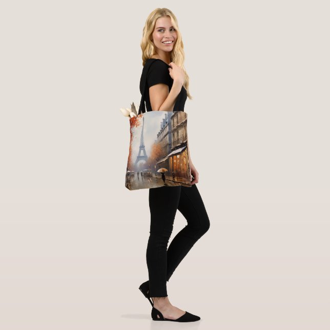 Tote Bag Automne à Paris France (Sur le modèle)