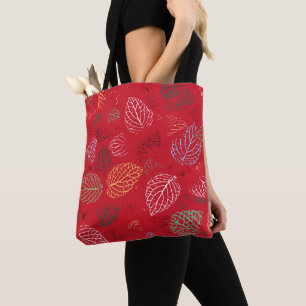 Tote Bag Automne, Motif Feuille