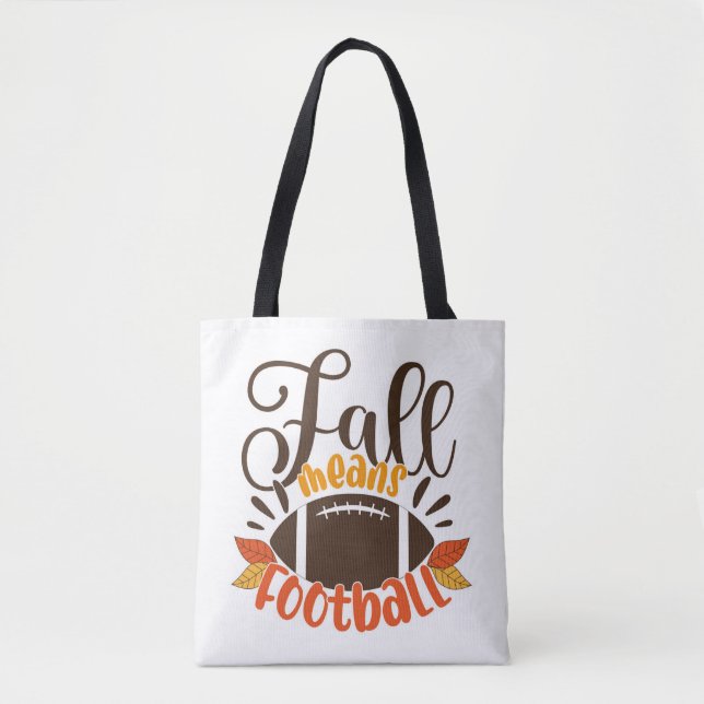 Tote Bag Automne signifie football (Devant)