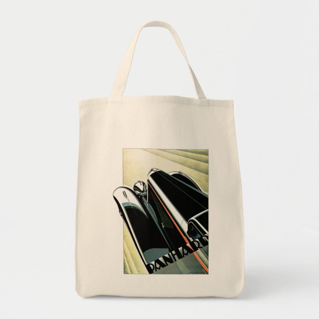 Tote Bag Automobile Art Déco (Devant)