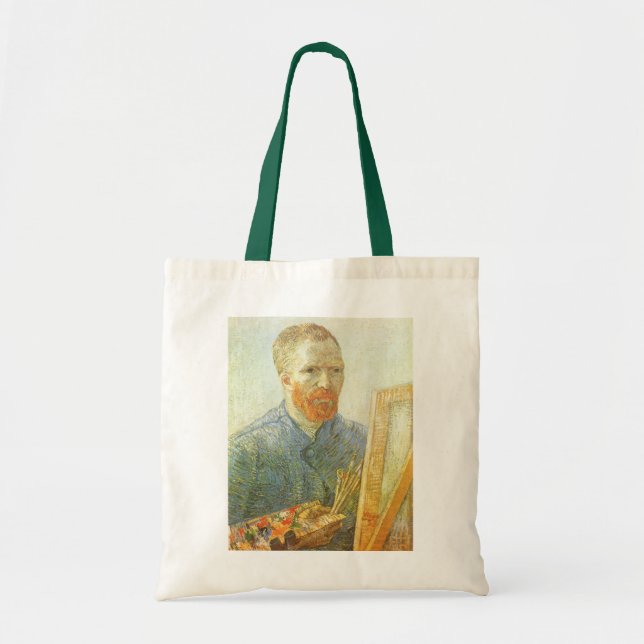 Tote Bag Autoportrait devant Easel, Vincent van Gogh (Devant)