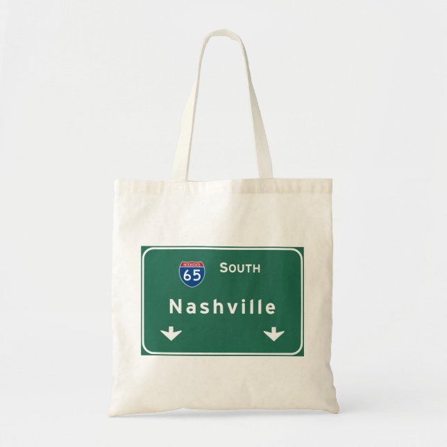 Tote Bag Autoroute d'autoroute nationale de Nashville (Devant)