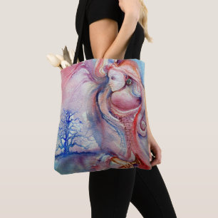 Tote Bag AVALON / Magie et mystère, Imaginaire bleu rose