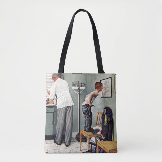 Tote Bag Avant le tir ou au médecin (Devant)