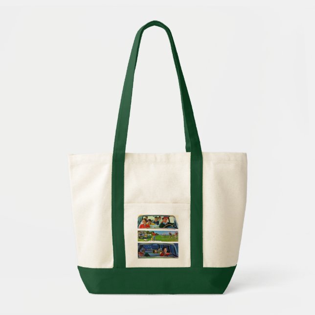 Tote Bag Avant, pendant et après le pique-nique (Devant)