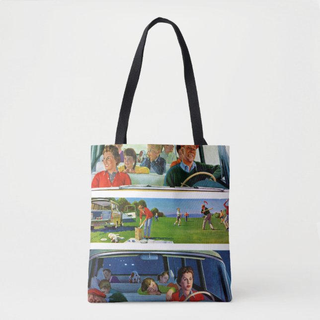 Tote Bag Avant, pendant et après le pique-nique (Devant)