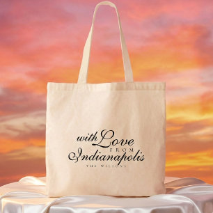 Tote Bag Avec amour de la part de la station de marchandise