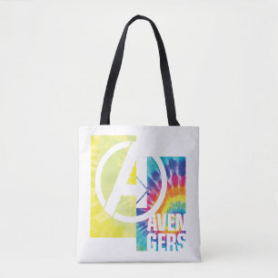 Tote Bag Avengers   Avengers Logo Tie Dye