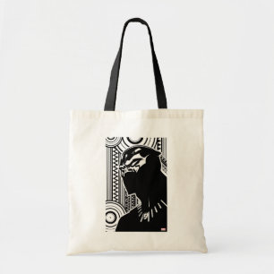 Tote Bag Avengers   Black Panther Tribal Profile Art
