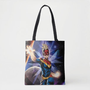 Tote Bag Avengers   Captain Marvel volant dans l'espace