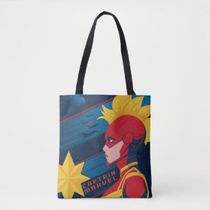 Tote Bag Avengers Captian Marvel Profil d'art dans l'espa