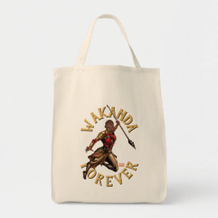 Tote Bag Avengers Classiques   Okoye bondissant avec sa lan