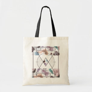 Tote Bag Avengers Logo aquarelle floral Black Widow