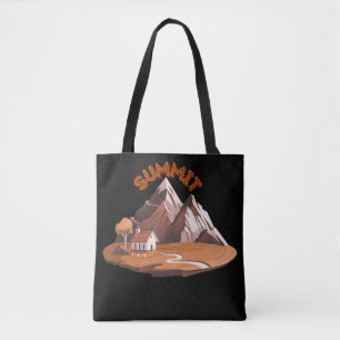 Tote Bag Aventure de montagne au sommet Cordons de serrage