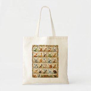Tote Bag Aventure scolaire de l'alphabet des animaux de la