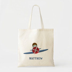 Tote Bag Aviateur et son avion
