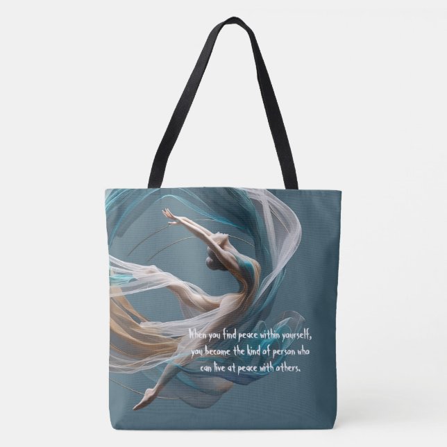 Tote Bag Avion Air Yoga Instructeur Pilates Fitness (Devant)