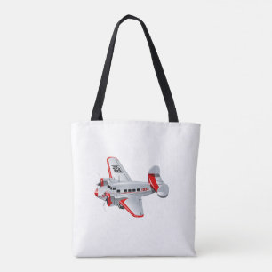 Tote Bag Avion rétro de dessin